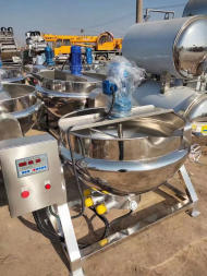 出售二手食品设备杀菌锅夹层锅不锈钢储罐真空包装机